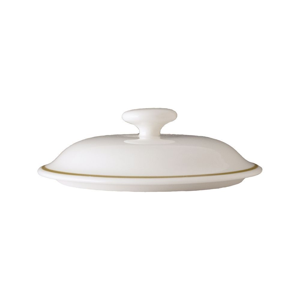 Geminiano Cozzi - Coperchio per tazza caffè 8 cm Striche Arancio e Oro
