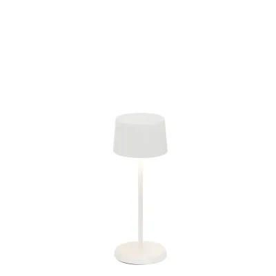 Lampada da tavolo 20 x 7,5 cm Olivia Micro Bianco - Zafferano