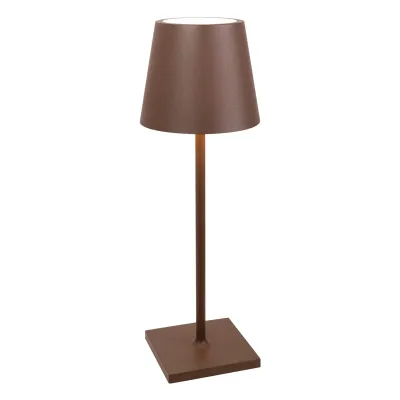 Lampada da tavolo 16,5 x 14 cm Poldina L desk Corten - Zafferano