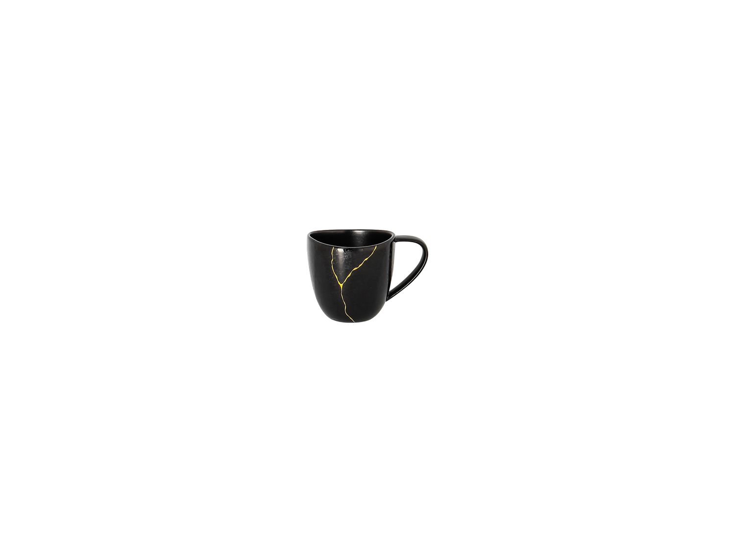 Tazza da caffè espresso 0,10l Fusion Kintzoo nero-oro - Rak