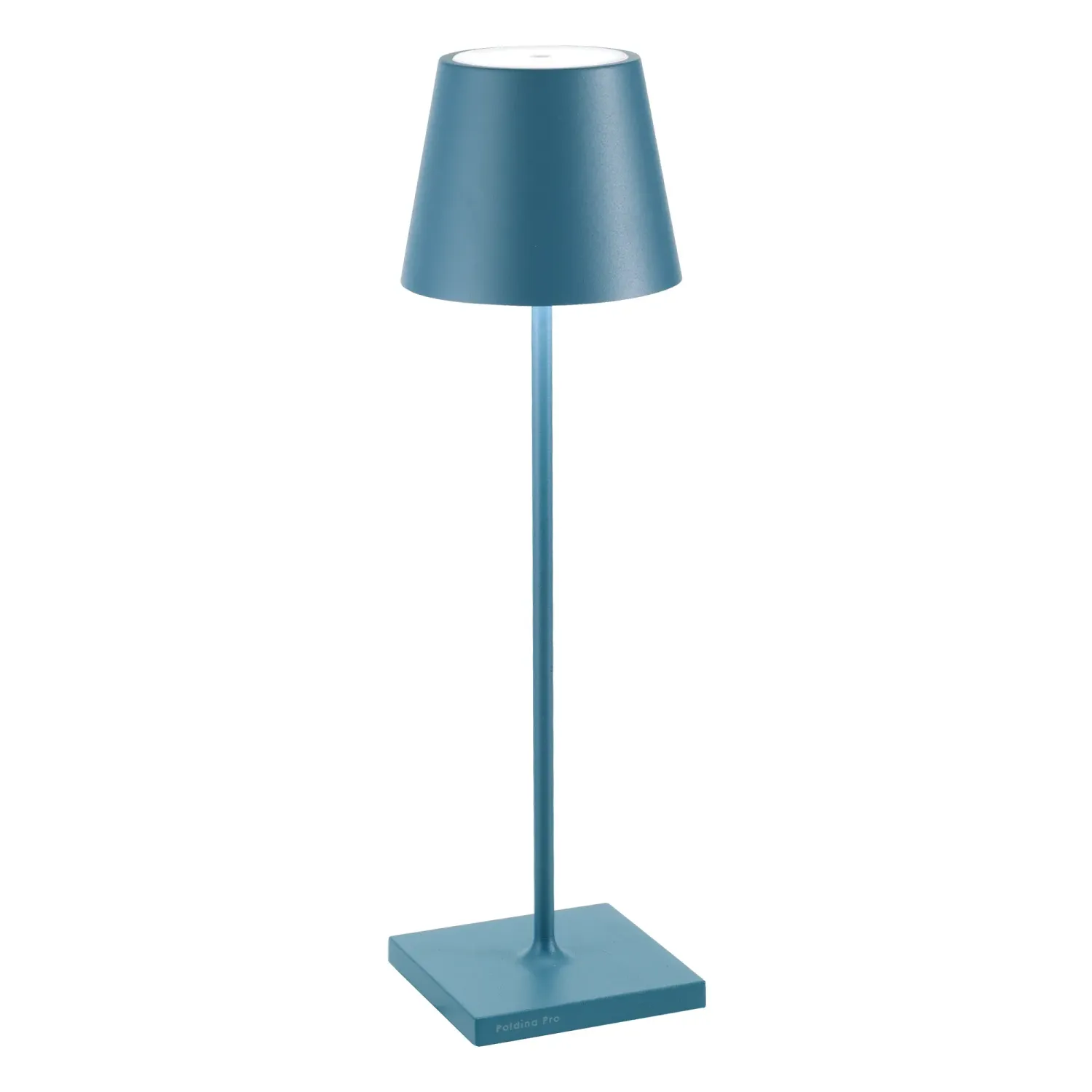 Lampada da tavolo 38 x 11 cm Poldina Blu Avio - Zafferano