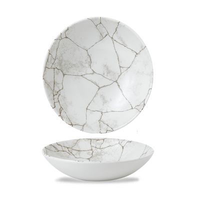 Churchill - Piatto fondo 24,8 cm Kintsugi Agate Grey Studio Prints