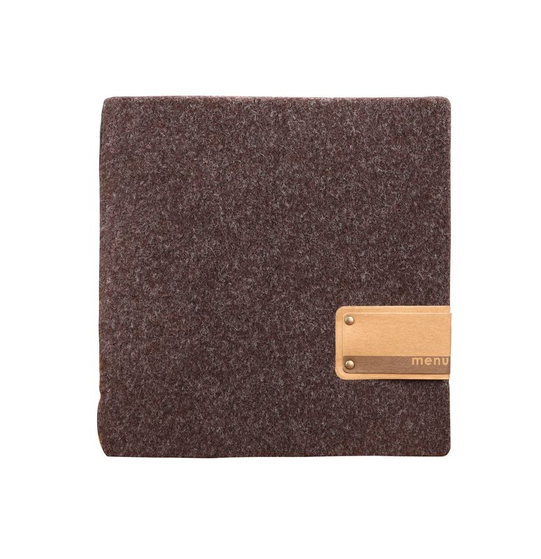 Dag Style - Menu quadrato A4 Go Green 23 x 23 cm Marrone