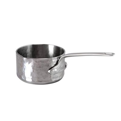 Agnelli - Casseruola 1 Manico Con Becco 7 cm Alu-Inox 5 Ply