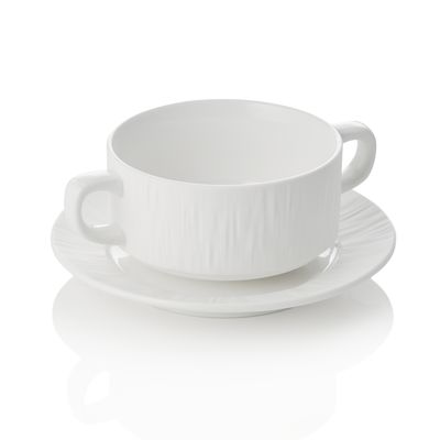 Tazza da minestra con piattino 250 ml Shiro - WAS