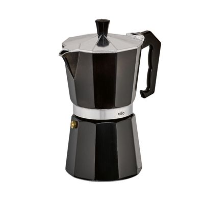 Caffettiera Classica 6 tazze Nero - cilio