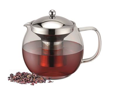 Teiera in vetro borosilicato con filtro da tè 1500 ml - Weis