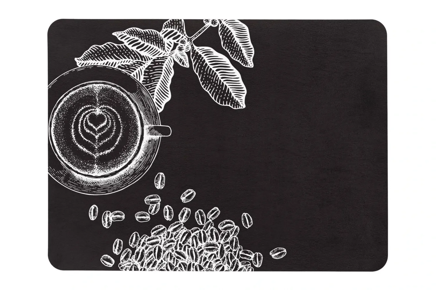 Tovaglietta con Stampa 33x45 cm Nero - Tirolix