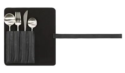 Portaposate Ecopelle 2 Pz. 22,5x26 cm Nero - Tirolix