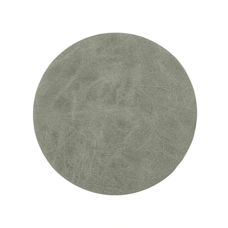 Sottobicchieri Ecopelle 4 Pz. 9,5 cm Grigio - Tirolix