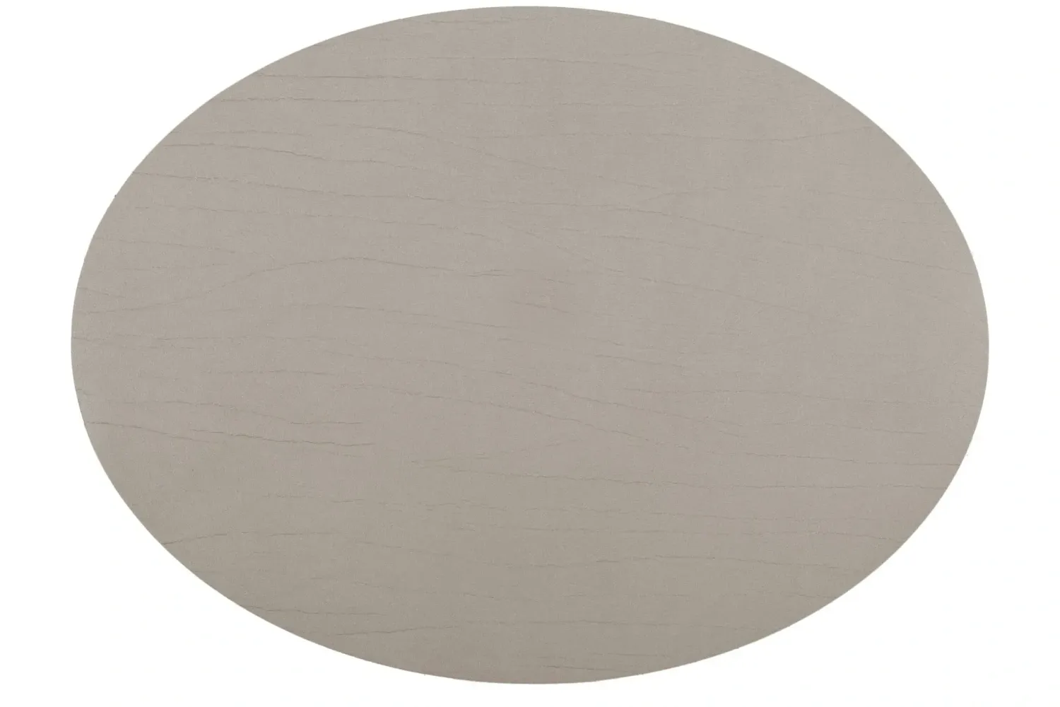 Tovaglietta Ovale Pelle Riciclata 33x45 cm Taupe - Tirolix