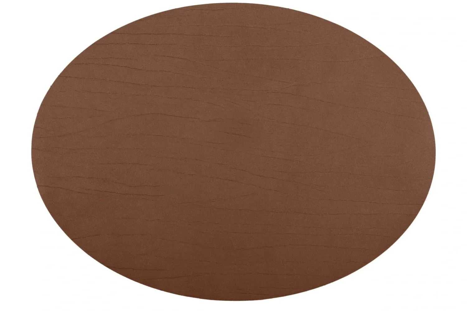 Tovaglietta Ovale Pelle Riciclata 33x45 cm Marrone - Tirolix