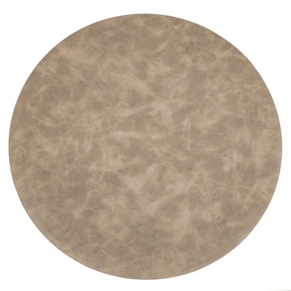 Tovaglietta Sfumata Rotonda 38 cm Taupe - Tirolix