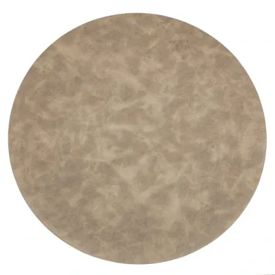Tovaglietta Sfumata Rotonda 38 cm Taupe - Tirolix
