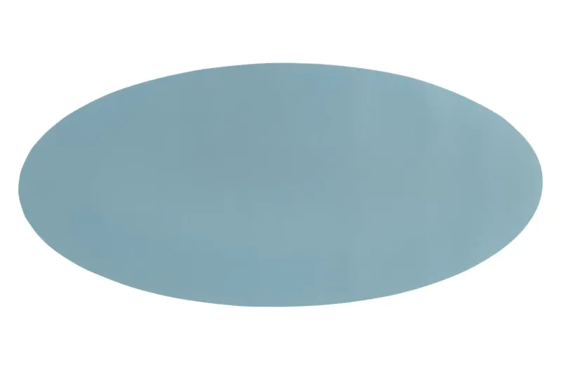 Tovaglietta Ovale Ecopelle 33x70 cm Blu Chiaro - Tirolix