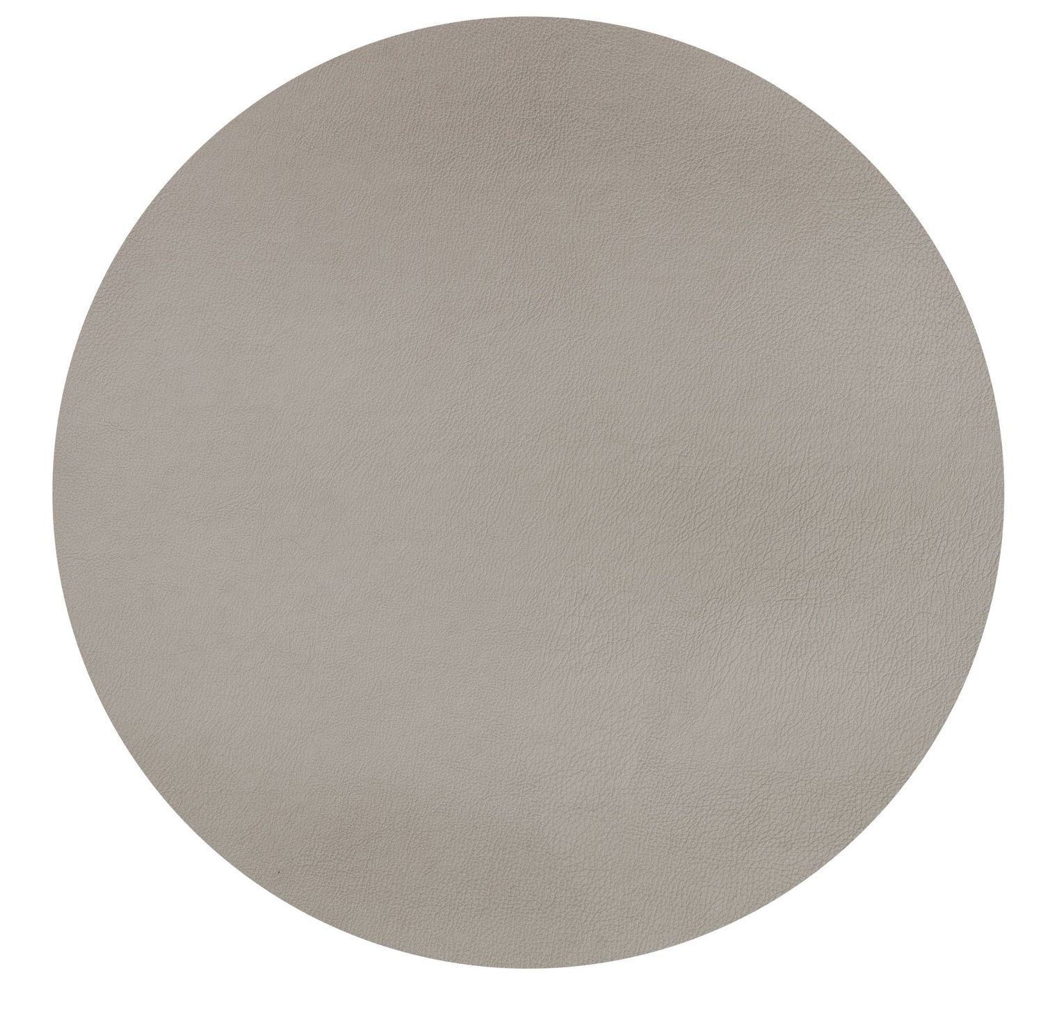 Tovaglietta Rotonda Ecopelle 38 cm Taupe - Tirolix