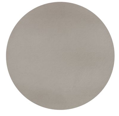 Tovaglietta Rotonda Ecopelle 38 cm Taupe - Tirolix