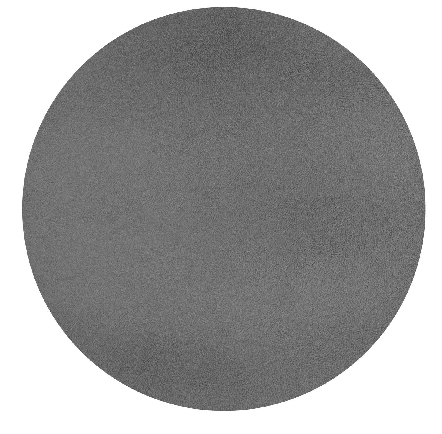 Tovaglietta Rotonda Ecopelle 38 cm Grigio - Tirolix