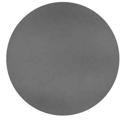 Tovaglietta Rotonda Ecopelle 38 cm Grigio - Tirolix