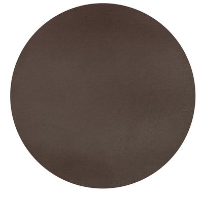 Tovaglietta Rotonda Ecopelle 38 cm Marrone - Tirolix