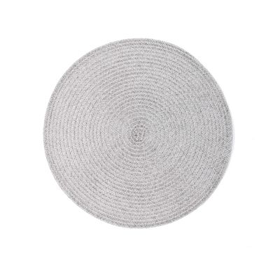 Tovaglietta Rotonda Melange 38 cm Taupe - Tirolix