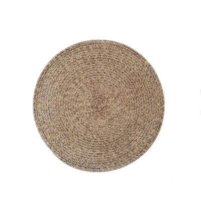 Tovaglietta Rotonda Melange 38 cm Sabbia - Tirolix