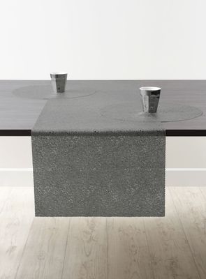 Runner Motivo Fili 45x150 cm Taupe - Tirolix