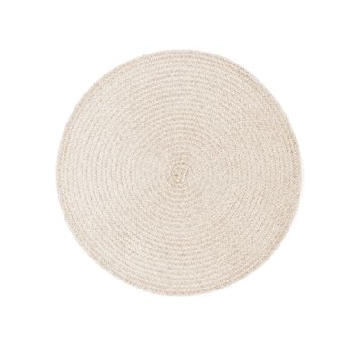 Tovaglietta Rotonda Melange 38 cm Crema - Tirolix
