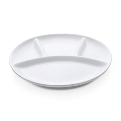 Tirolix - Vassoio con scomparti tondo 25 cm Italia White