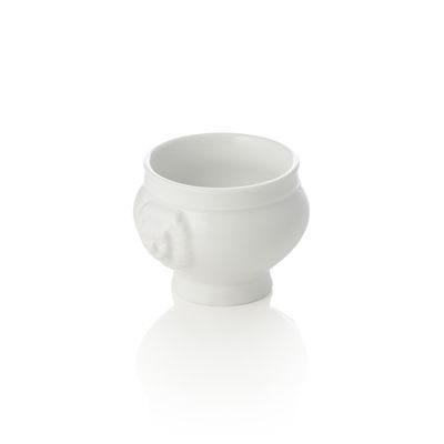Tirolix - Mini zuppiera con testa di leone 50 ml Italia White