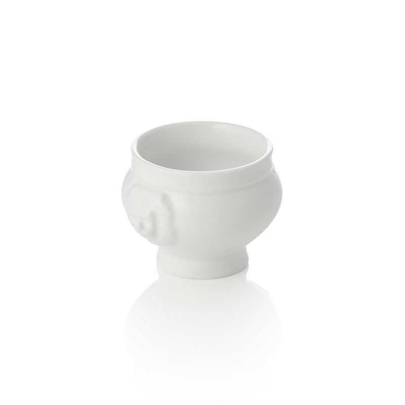 Tirolix - Mini zuppiera con testa di leone 50 ml Italia White