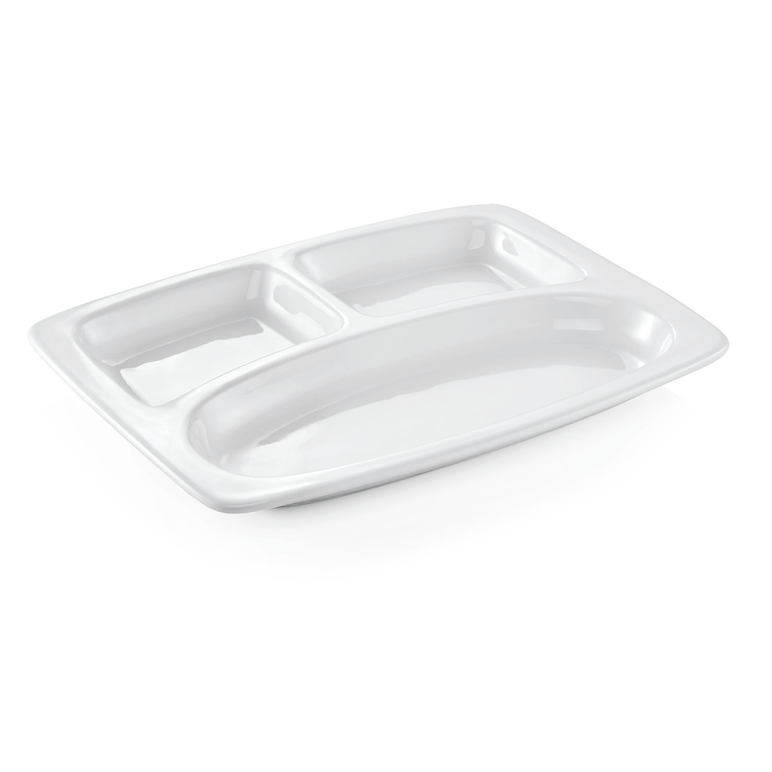 Tirolix - Vassoio con scomparti 31 x 23 cm Italia White