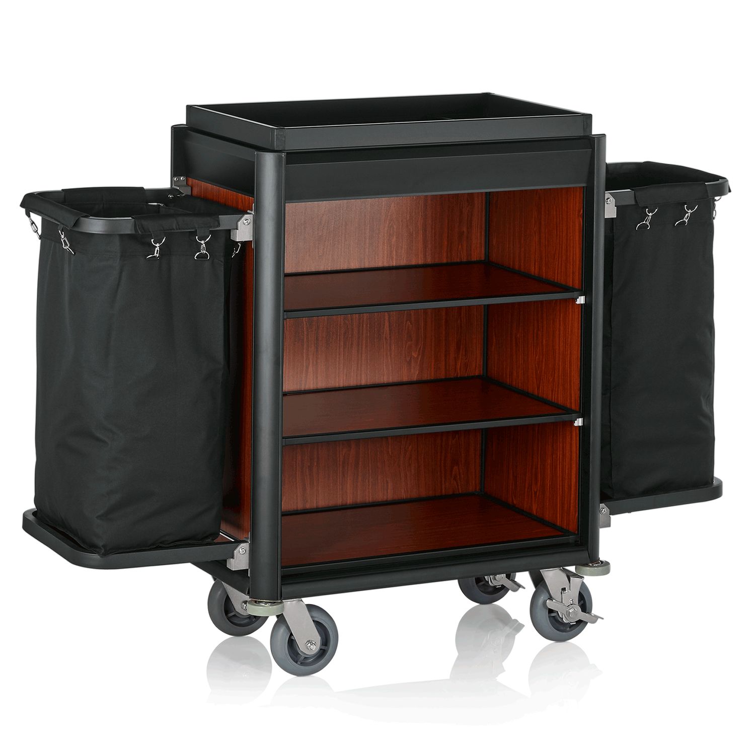 Tirolix - Carrello da servizio 155 x 55 x 116 cm Rosso Isabella