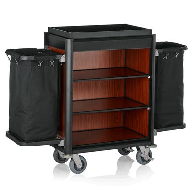 Tirolix - Carrello da servizio 155 x 55 x 116 cm Rosso Isabella