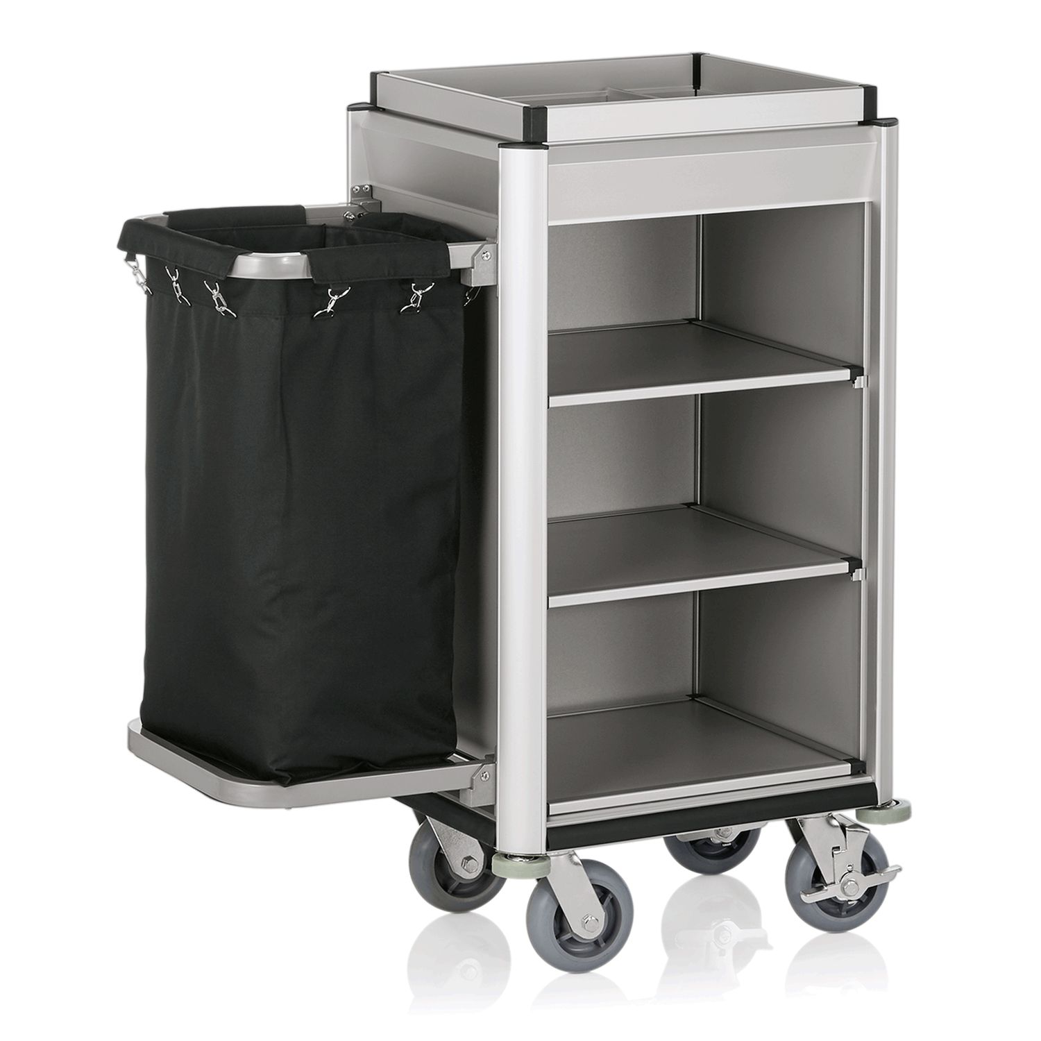 Tirolix - Carrello da servizio 95 x 55 x 34 cm Grigio Isabella