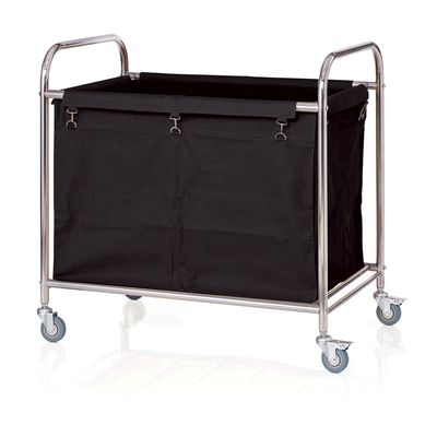Tirolix - Carrello portabiancheria 90 x 55 cm Nero