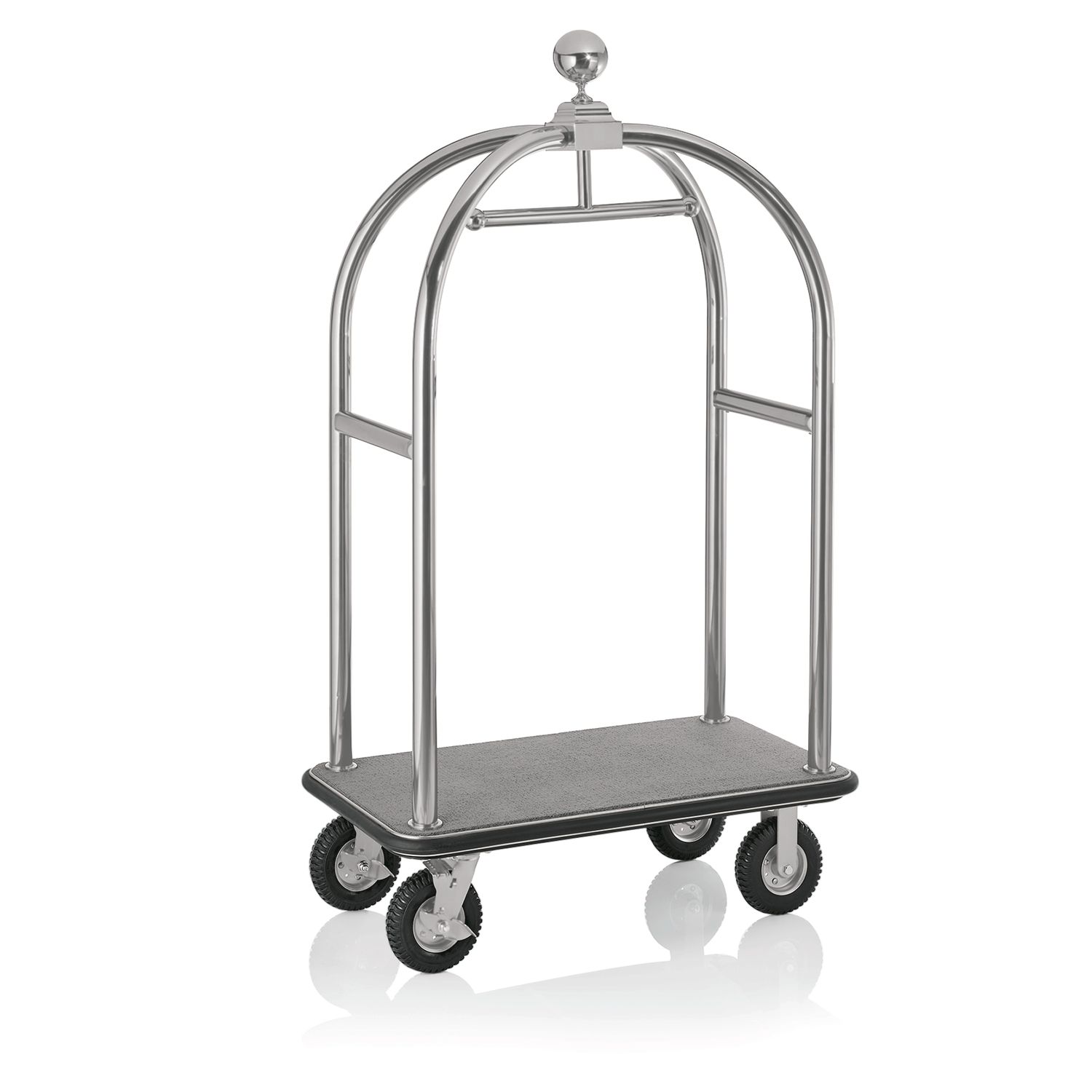 Tirolix - Carrello portabagagli 112 x 60 x 190 cm Argento Drift