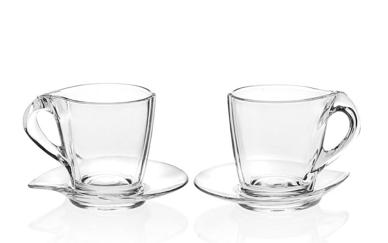 RCR - Set 2 tazze cappuccino con piattino 26 cl Happy