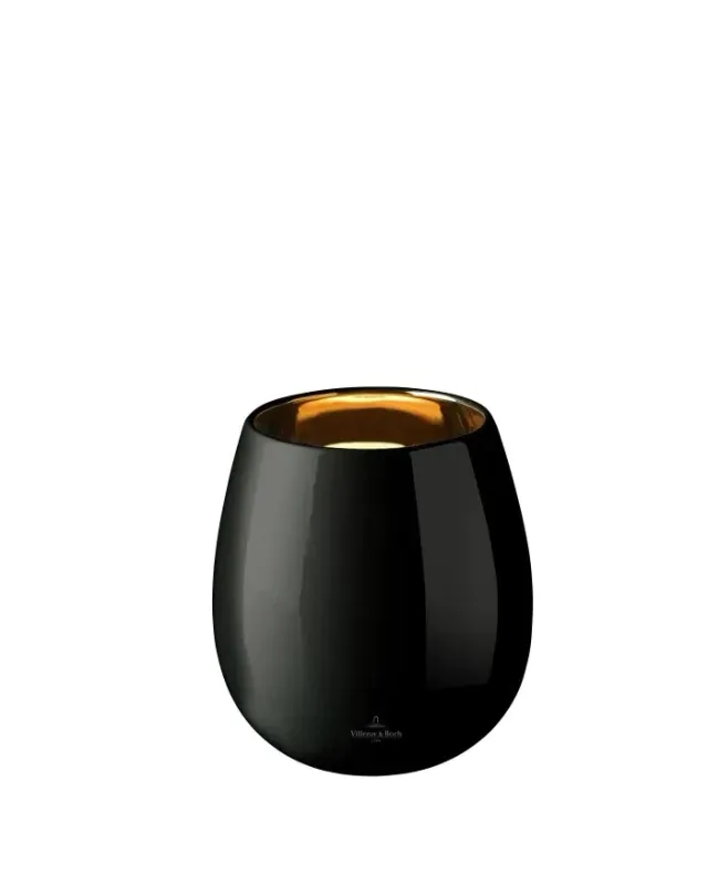 Villeroy &amp; Boch - Lampada da tavolo Numbai Led Nero/Oro 15 cm