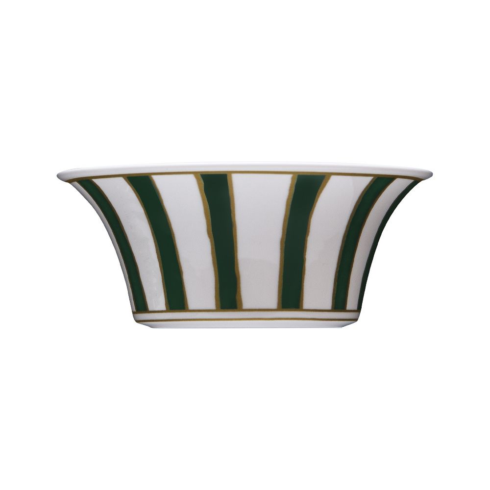 Geminiano Cozzi - Coppetta 15 cm Striche Verdi e Oro