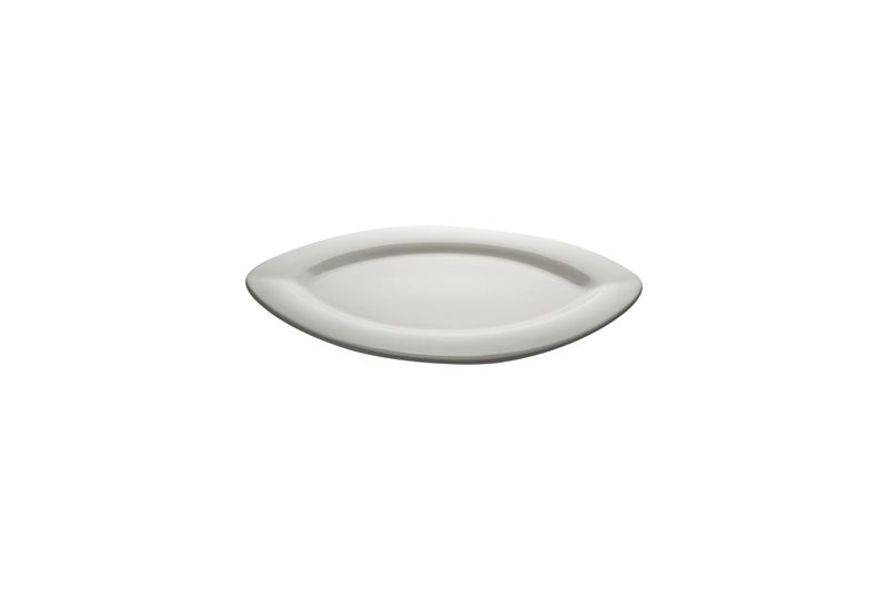 Geminiano Cozzi - Piatto ovale piano 25 x 14 cm Milano