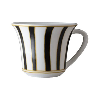 Geminiano Cozzi - Tazza tè/cappuccino 25 cl Striche Nere e Oro