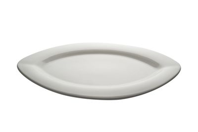 Geminiano Cozzi - Piatto ovale piano 40 x 29 cm Milano