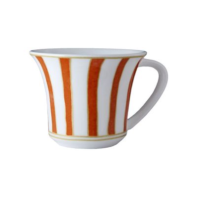 Geminiano Cozzi - Tazza caffè 11 cl Striche Arancio e Oro