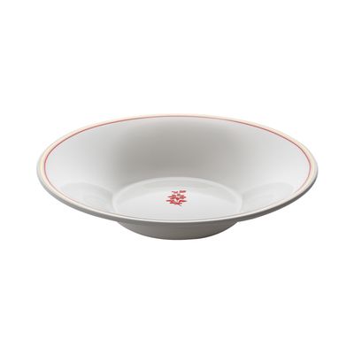 Geminiano Cozzi - Piatto fondo 22 cm Feston e Cadena Rosso