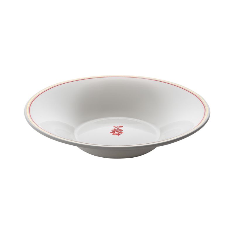 Geminiano Cozzi - Piatto fondo 22 cm Feston e Cadena Rosso
