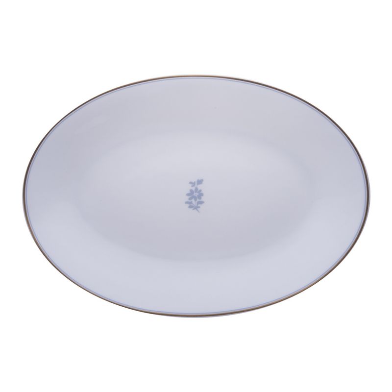 Geminiano Cozzi - Piatto ovale 37 x 26,5 cm Feston e Cadena Azzurro