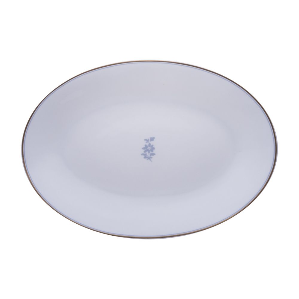 Geminiano Cozzi - Piatto ovale 32 cm Feston e Cadena Azzurro