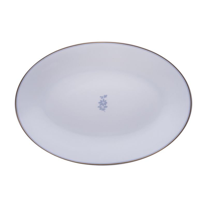Geminiano Cozzi - Piatto ovale 32 cm Feston e Cadena Azzurro