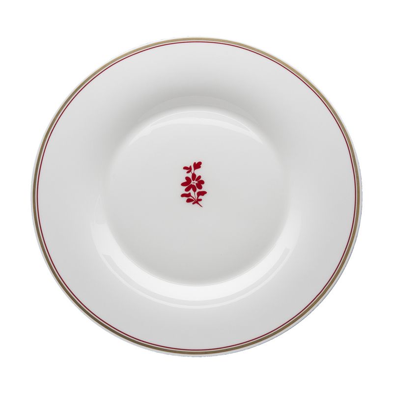 Geminiano Cozzi - Piatto piano 28 cm Feston e Cadena Rosso